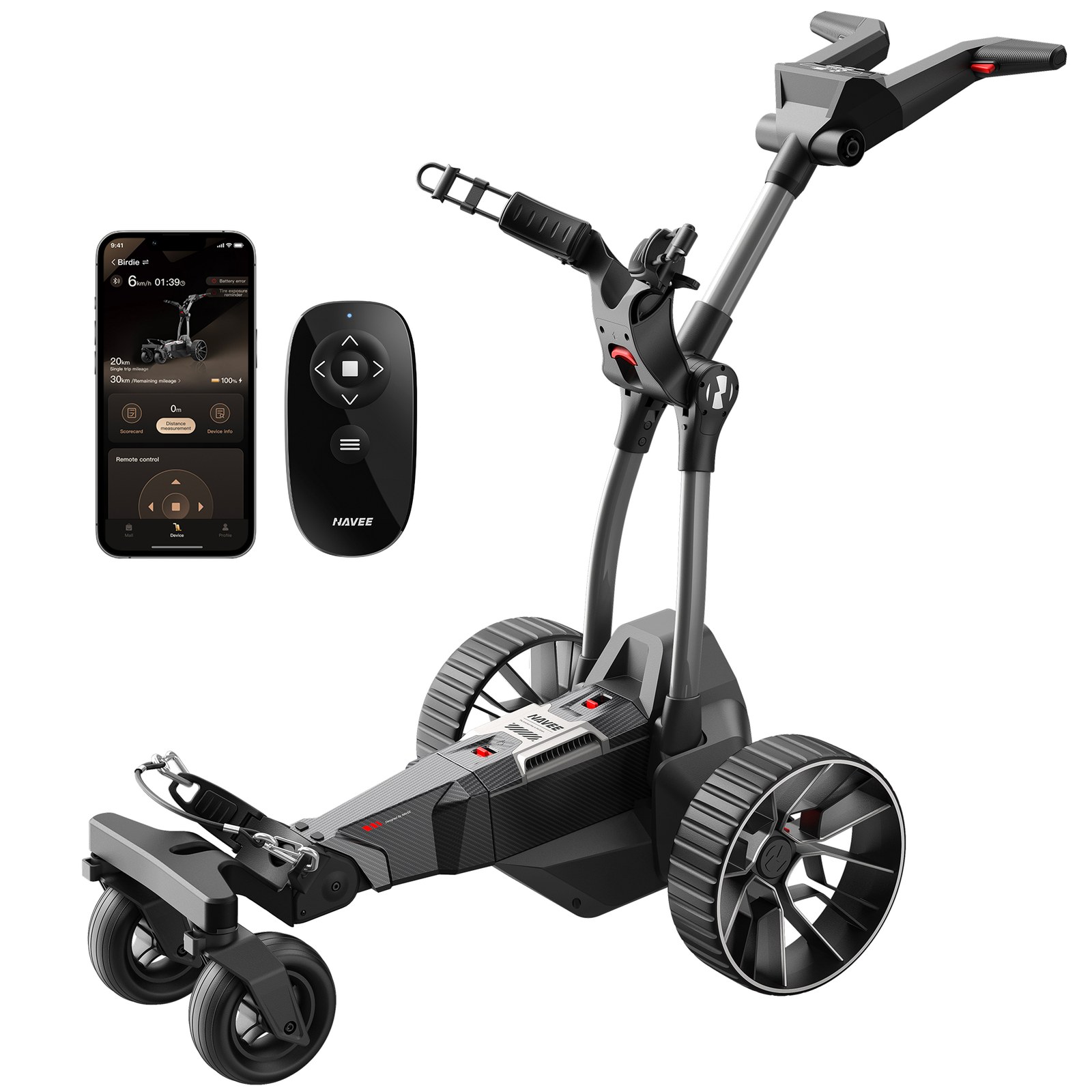 NAVEE Birdie 3X Smart Follow-Me Golf Cart