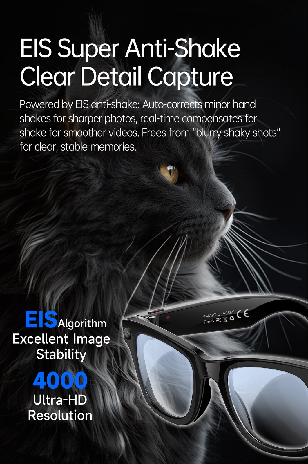 W620 AI Smart Camera Glasses