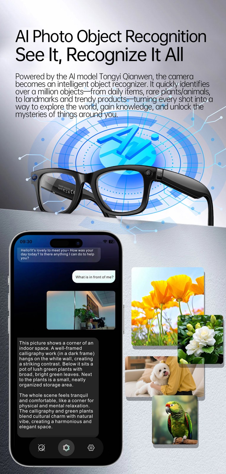 W620 AI Smart Camera Glasses